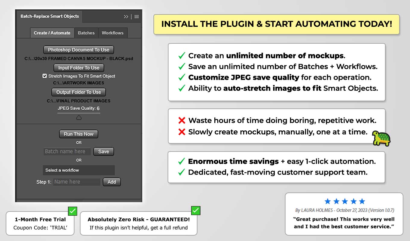 Screenshot image showcasing how to automate bulk mockup-image creation